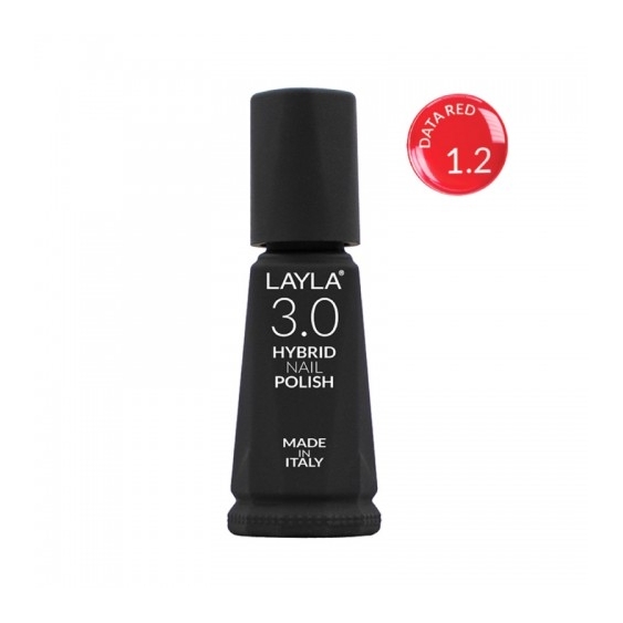 Layla 3.0 Hybrid Nail Polish Smalto Per Unghie N.1.2 Data Red