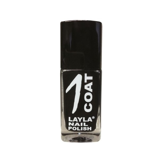 Layla 1 Coat Nail Polish Smalto 12 Black Rock