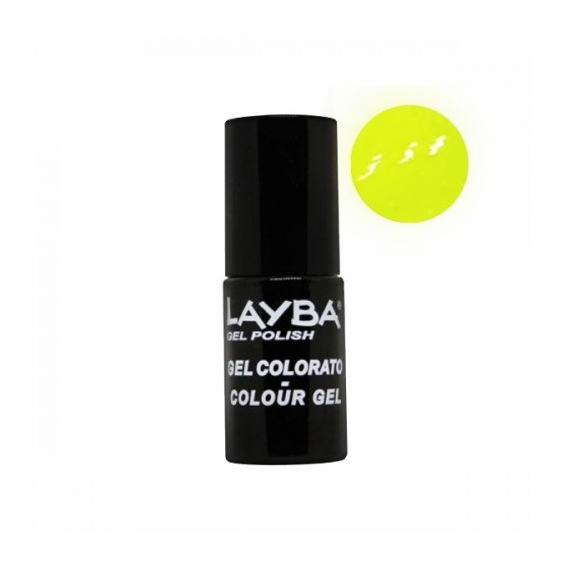 Layla Layba Gel Polish Smalto Semipermanente N. 749 Crazy Yellow Fluo