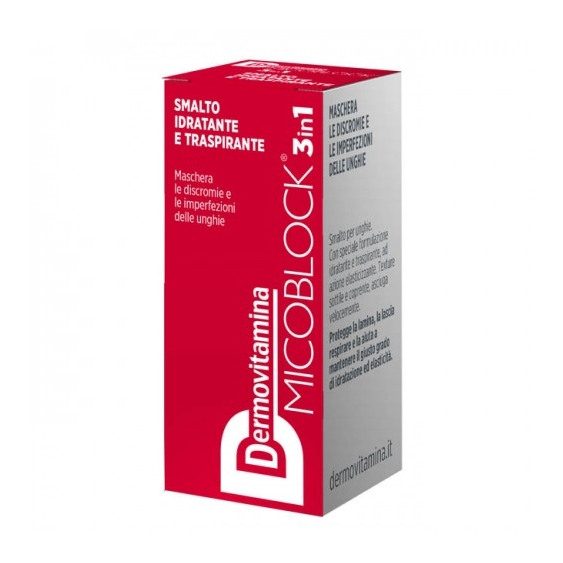 Pasquali Dermovitamina Micoblock 3 In 1 Smalto Idratante E Traspirante Rosso