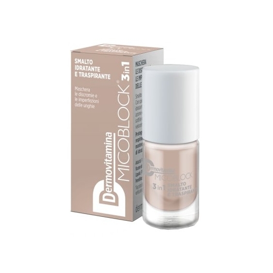 Pasquali Dermovitamina Micoblock 3 In 1 Smalto Idratante E Traspirante Beige