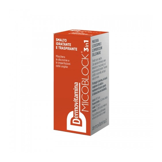 Pasquali Dermovitamina Micoblock 3 In 1 Smalto Idratante E Traspirante Arancio Scuro