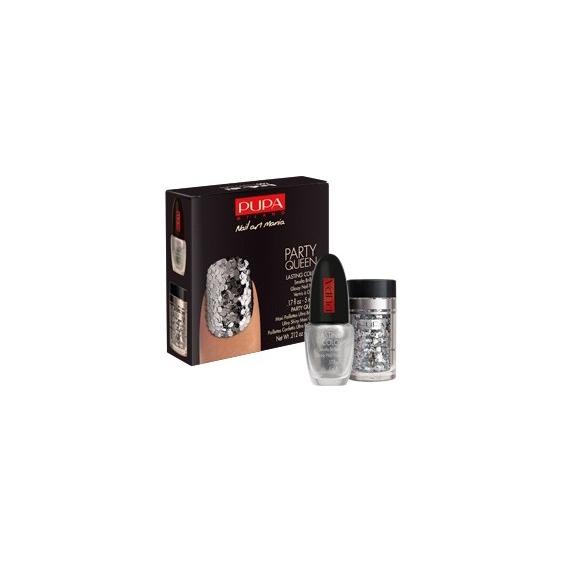 Pupa Party Queen Nail Art Kit 02 Silver Party Kit Smalto