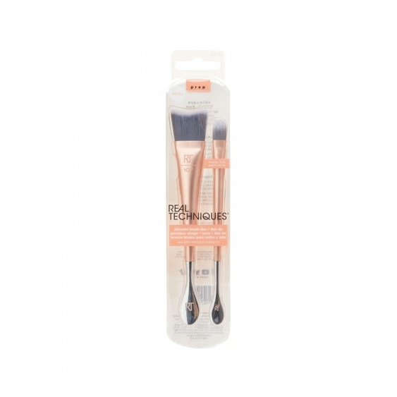 Real Techniques Skincare Brush Duo 2 Pennelli Per Make-Up