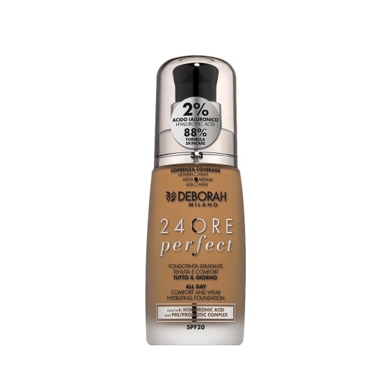 Deborah 24Ore Perfect Spf20 Fondotinta Fluido N. 3,3 Gold