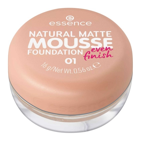 Essence Natural Matte Mousse Fondotinta N. 01
