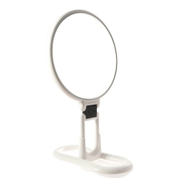Koh-I-Noor Specchio Bifacciale Da Tavolo Con Ingradimento 6X Bianco