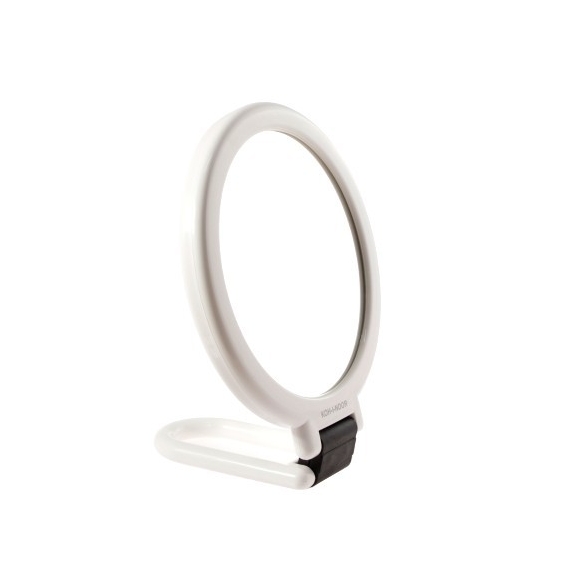 Koh-I-Noor Sc152V-3 Specchietto Bifacciale Con Manico Pieghevole Bianco