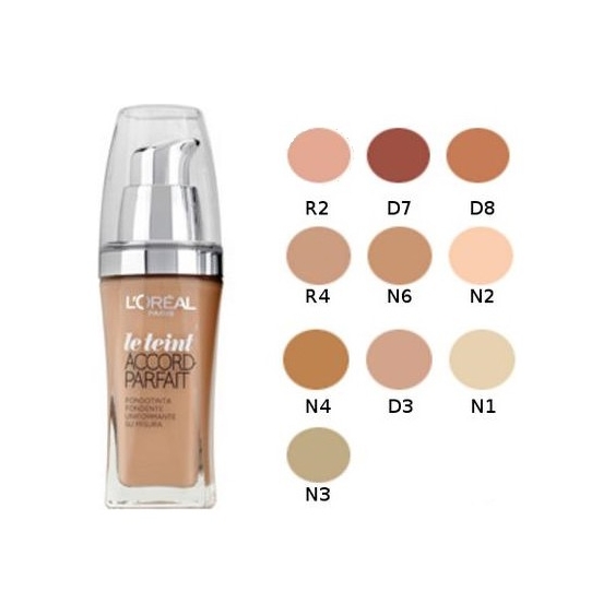 L'Oreal Paris Fondotinta Fluido Accord Perfect N N2 Vanille
