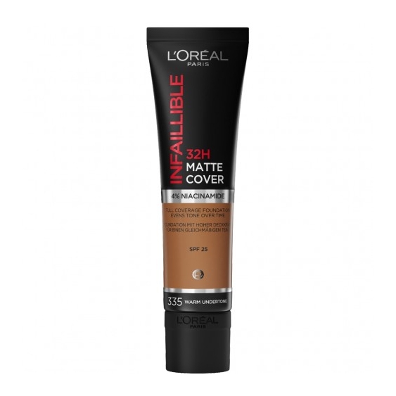 L'Oreal Paris 32H Matte Cover Foundation Fondotinta Liquido N. 335 Warm Undertone