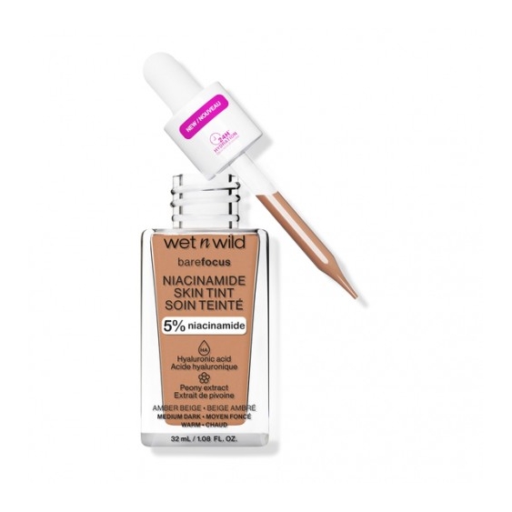 Wet N Wild Bare Focus Fondotinta Con Niacinamide Amber Beige