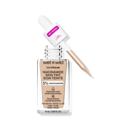 Wet N Wild Bare Focus Fondotinta Con Niacinamide Fair Beige