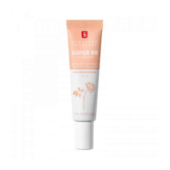 Erborian Super Bb Con Ginseng Crema Viso Coreana Anti-Imperfezioni Clair 15 Ml