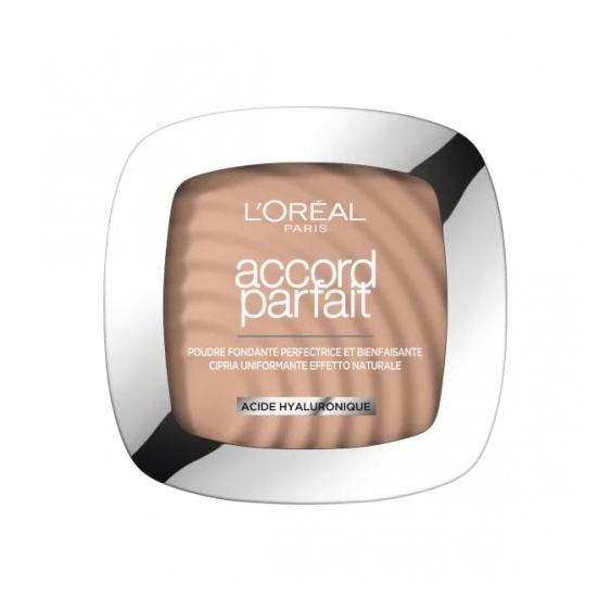 L'Oreal Paris Accord Parfait Cipria Uniformante Effetto Naturale N.5R Sable Rosé