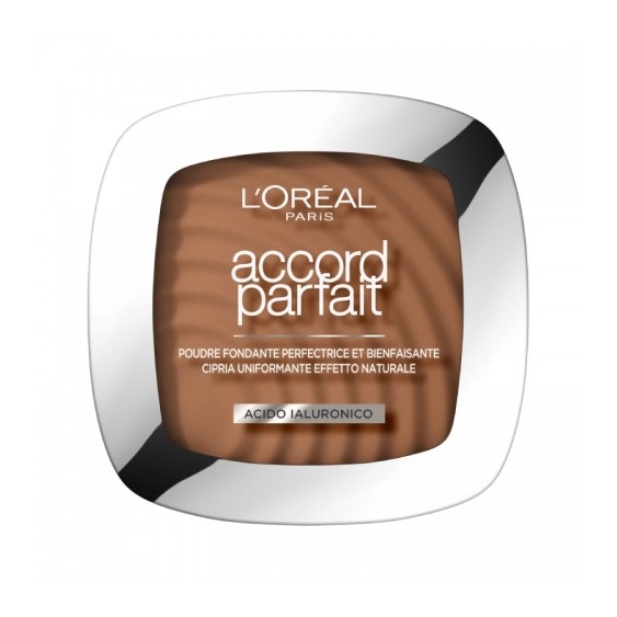 L'Oreal Paris Accord Parfait Cipria Uniformante Effetto Naturale N.8.5D Caramel/Toffee