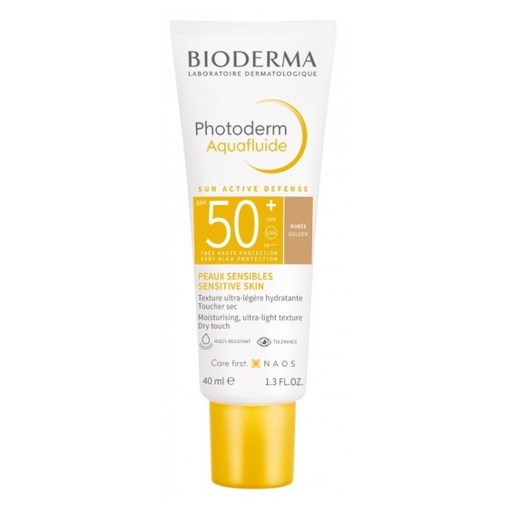 Bioderma Photoderm Aquafluide SPF50+ Protezione Viso Colore Dorata 40 ml