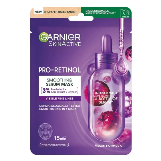 Garnier Pro-Retinol Maschera In Tessuto Levigante