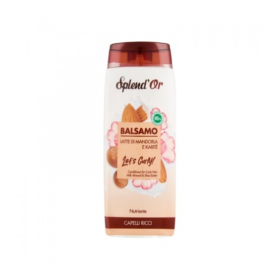 Splend'Or Let's Curly Balsamo Per Capelli Ricci Al Latte Di Mandorla E Karitè 300 Ml