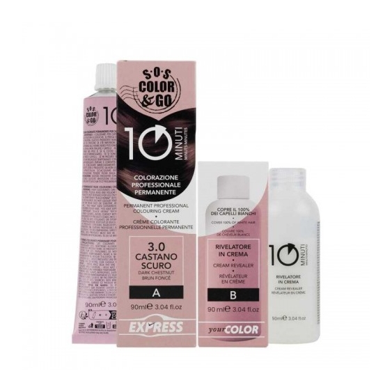 Alama Sos Color&Go Colorazione Permanente N. 3.0 Castano Scuro