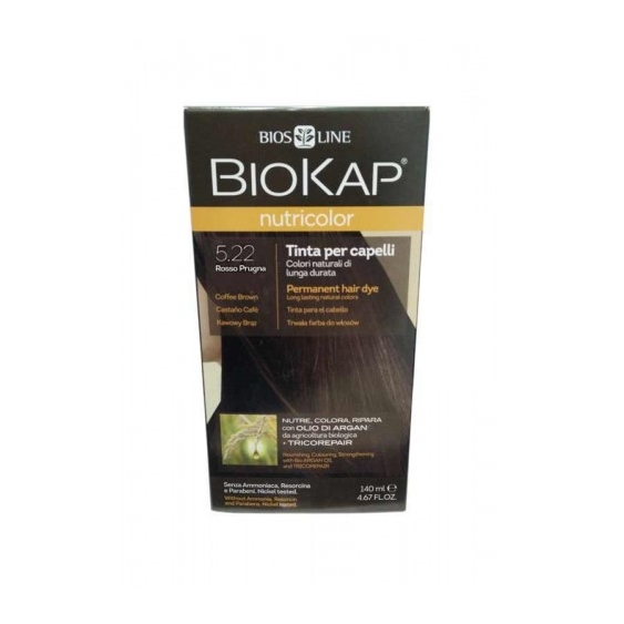 Bios Line Biokap Nutricolor Tinta Per Capelli N.5.22 Rosso Prugna