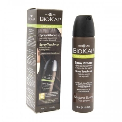Bios Line Biokap Nutricolor Delicato Spray Ritocco Castano Scuro 75 Ml