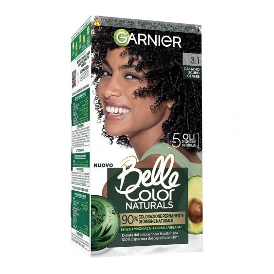 Garnier Belle Color Naturals Tinta Per Capelli N. 3.1 Castano Scuro Cenere