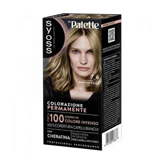 Palette Syoss Colorazione Permanente 7-6 Biondo Beige
