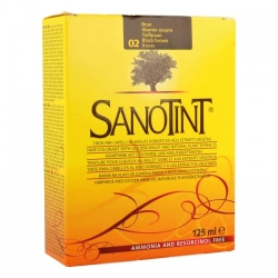 Sanotint Tinta Per Capelli Colorazione Permanente Senza Ammoniaca  Classic N. 02 Colore Bruno