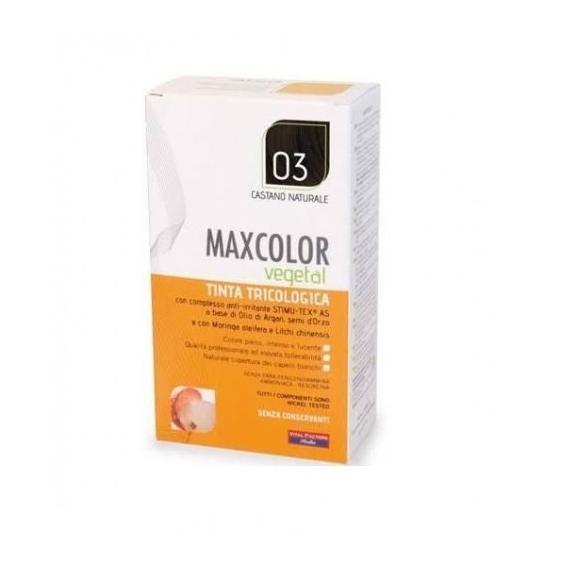 Vital Factors Max Color Vegetal Tintura Tricologica N.03 Castano Naturale 140 Ml