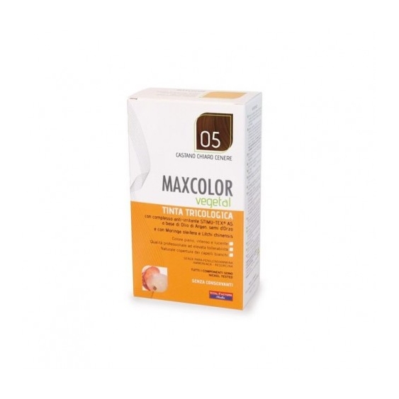 Vital Factors Maxcolor Vegetal Tinta Tricologica N.5 Castano Chiaro Cenere