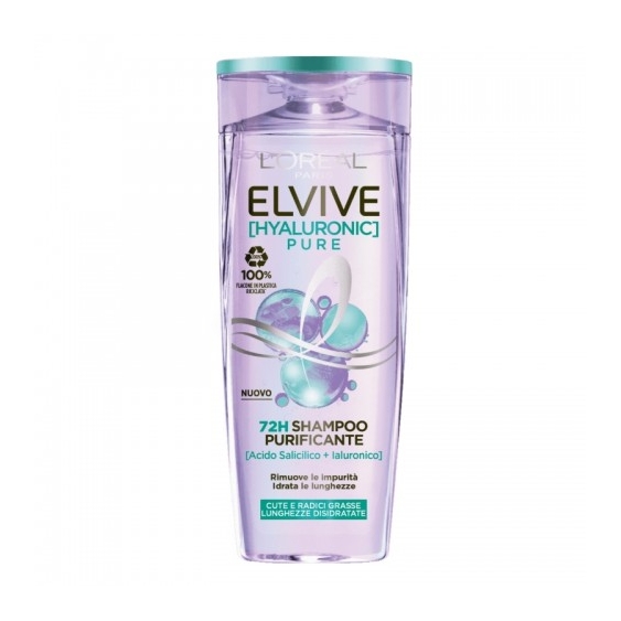 L'Oreal Paris Hyaluronic Pure 72H Shampoo Purificante 400 Ml