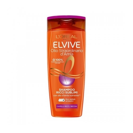 L'Oreal Paris Olio Straordinario D'Amla Shampoo Per Capelli Ricci E Secchi 400 Ml
