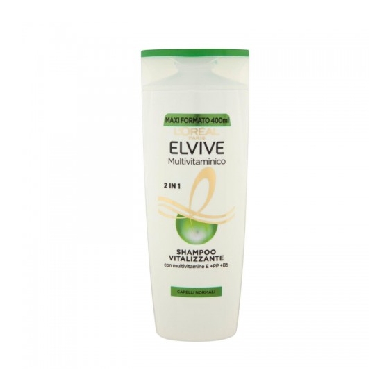 L'Oreal Paris Multivitaminico 2 In 1 Shampoo Rivitalizzante Capelli Normali 400 Ml