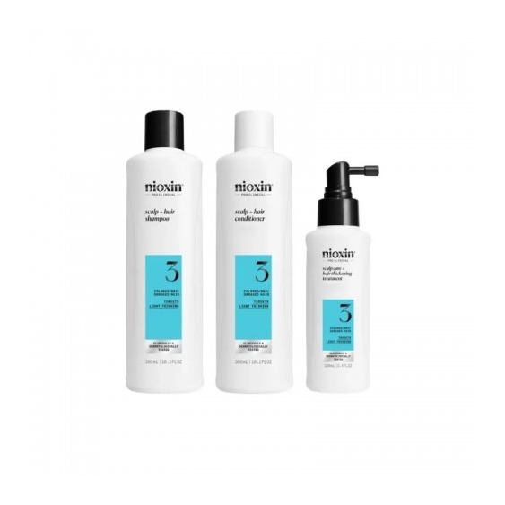 Nioxin System 3 Kit Cofanetto Volumizzante Shampoo 300 Ml + Balsamo 300 Ml + Trattamento 100 Ml