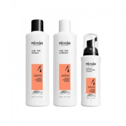 Nioxin System 4 Kit Cofanetto Volumizzante Shampoo 300 Ml + Balsamo 300 Ml + Trattamento 100 Ml