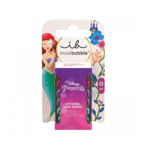Invisibobble Kids Original Disney Princess Ariel 6 Elastici A Spirale Per Capelli