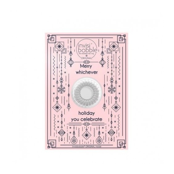 Invisibobble Xmas Greeting Card Original 1 Elastico Per Capelli In Silicone Merry Holiday