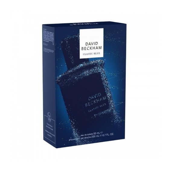 David Beckham Classic Blue EdP Uomo 50 Ml + Gel Doccia 200 Ml