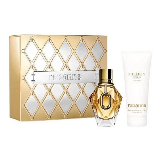 Paco Rabanne Cofanetto Million Gold For Her Edp Donna 50 Ml + Lozione Corpo 100 Ml