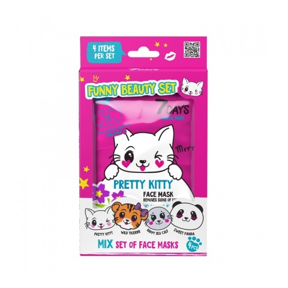 7days Funny Beauty Set 4 Maschere Per Il Viso