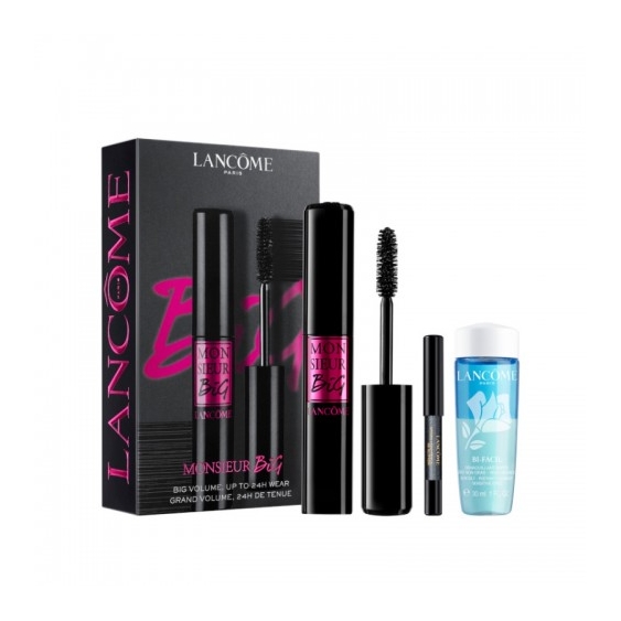 Lancome Monsieur Big Mascara + Matita Occhi + Struccante Bi-Fasico Cofanetto Make-Up