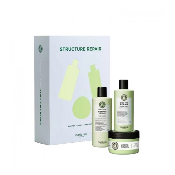 Maria Nila Cofanetto Structure Repair Shampoo 350 Ml + Balsamo 300 Ml + Maschera 250 Ml