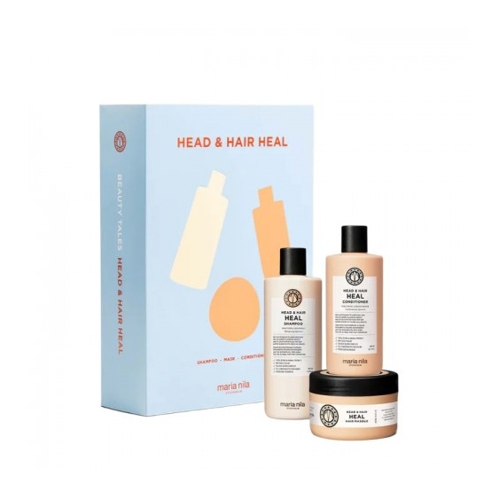 Maria Nila Cofanetto Head & Hair Heal Shampoo 350 Ml + Balsamo 300 Ml + Maschera 250 Ml