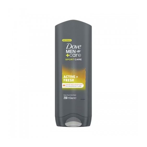 Dove Men+ Care Active + Fresh Docciaschiuma Per Uomo 250 Ml
