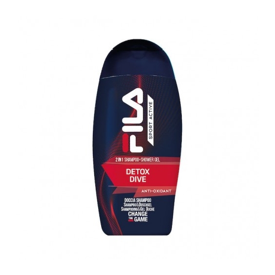 Fila Sport Active Detox Dive Doccia Shampoo 2 In 1 Antiossidante 250 Ml