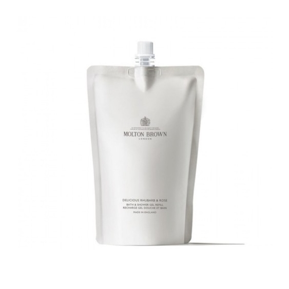Molton Brown Delicious Rhubarb & Rose Infinite Bottle Gel Doccia Ricarica Da 400 Ml