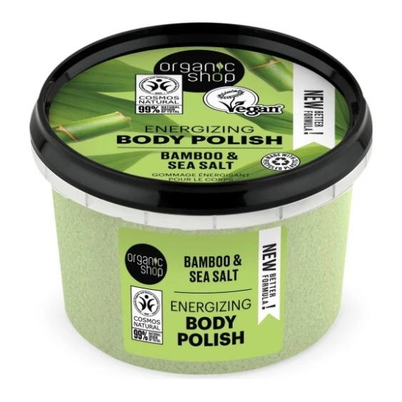 Organic Shop Bamboo E Sale Marino Scrub Corpo Energizzante 250 Ml