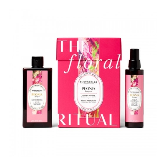 Phytorelax Cofanetto The Floreal Ritual Peonia Bouquet Bagnodoccia 250 Ml + Acqua Profumata 150 Ml