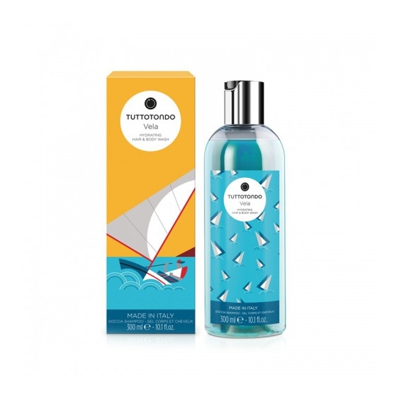 Tuttotondo Vela Hydrating Hair & Body Wash Doccia Shampoo Idratante 300 Ml