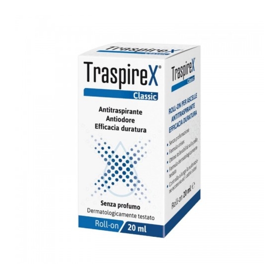 Consulteam Traspirex Classic Deodorante Antitraspirante Senza Profumo 20 Ml Roll-On